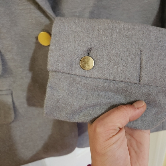 Cartonnier Grey Wool Viscose mix jacket, size 10 - Picture 3 of 10